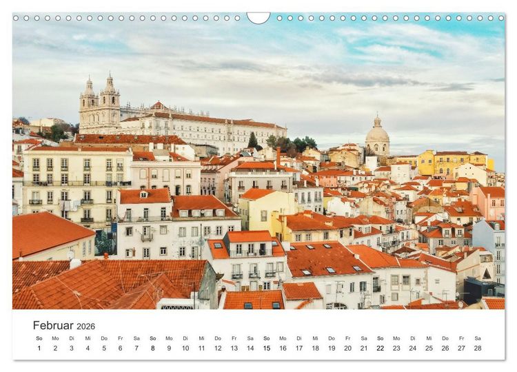Produktbild: Sonnige Gr&uuml;&szlig;e aus Portugal (Wandkalender 2026 DIN A3 quer), CALVENDO Monatskalender