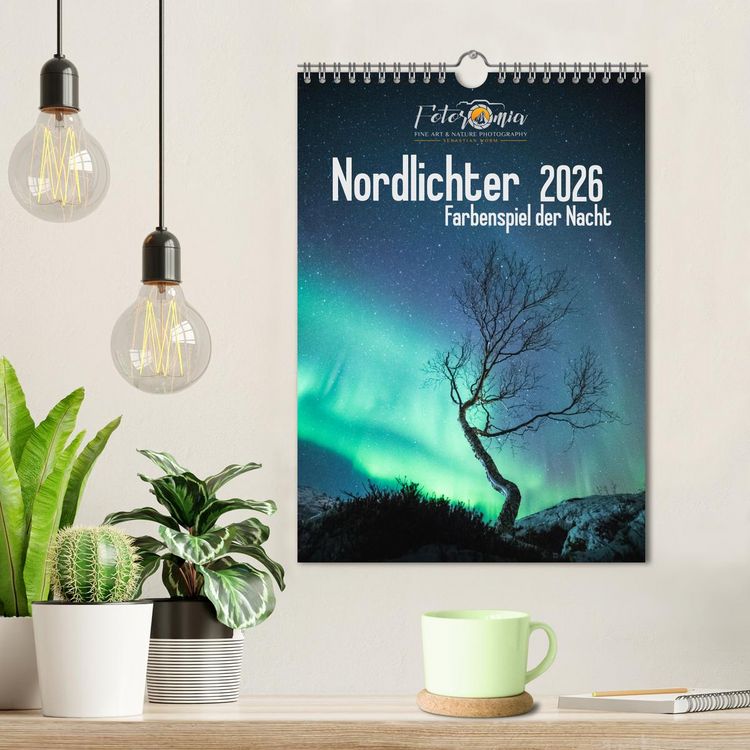 Produktbild: Nordlichter &ndash; Farbenspiel der Nacht (Wandkalender 2026 DIN A4 hoch), CALVENDO Monatskalender