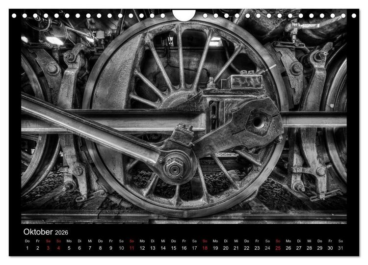 Produktbild: Dampflokomotiven (Wandkalender 2026 DIN A4 quer), CALVENDO Monatskalender