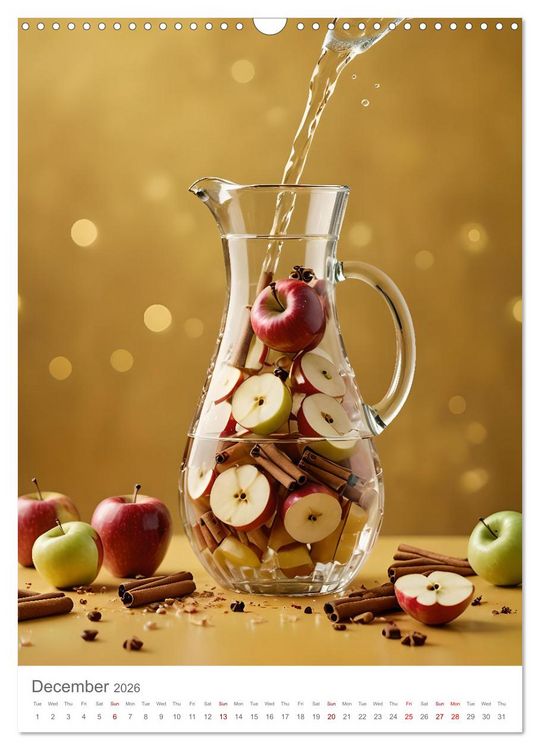 Produktbild: Pure refreshment - Infused water (Wall Calendar 2026 DIN A3 portrait), CALVENDO 12 Month Wall Calendar