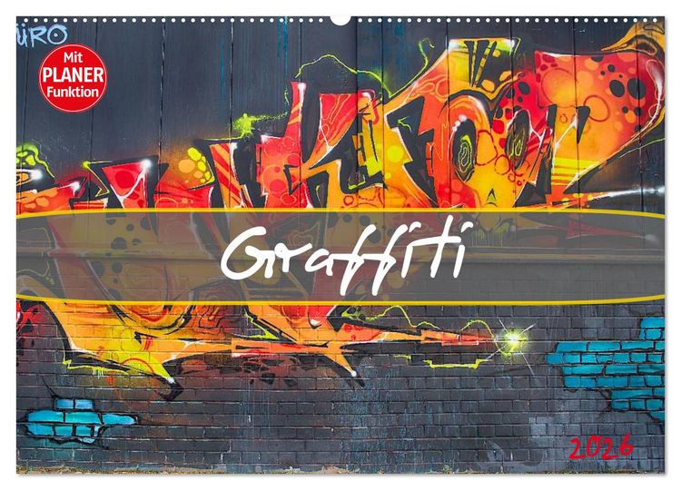 Produktbild: Graffiti (Wandkalender 2026 DIN A2 quer), CALVENDO Monatskalender
