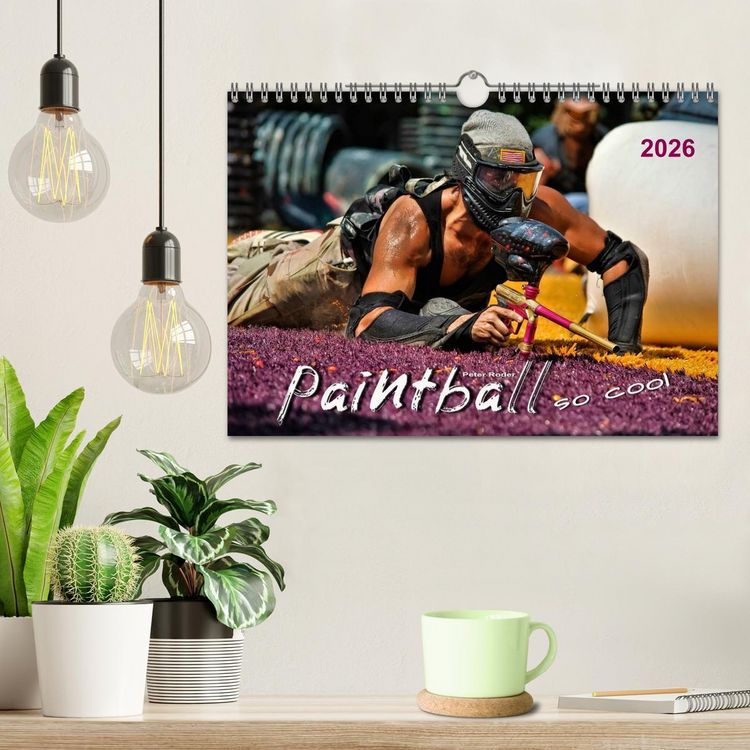 Produktbild: Paintball - so cool (Wandkalender 2026 DIN A4 quer), CALVENDO Monatskalender