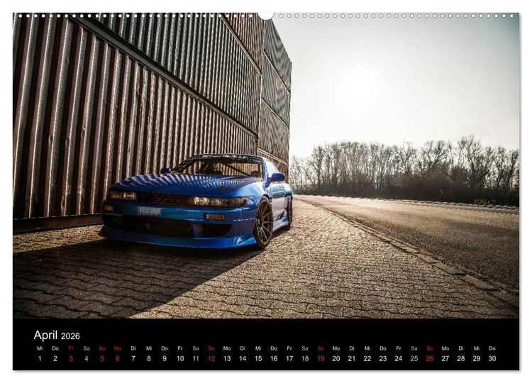 Produktbild: Nissan Silvia PS13 (hochwertiger Premium Wandkalender 2026 DIN A2 quer), Kunstdruck in Hochglanz