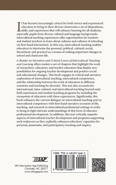 Produktbild: A Reader of Narrative and Critical Lenses on Intercultural Teaching and Learning(HC)
