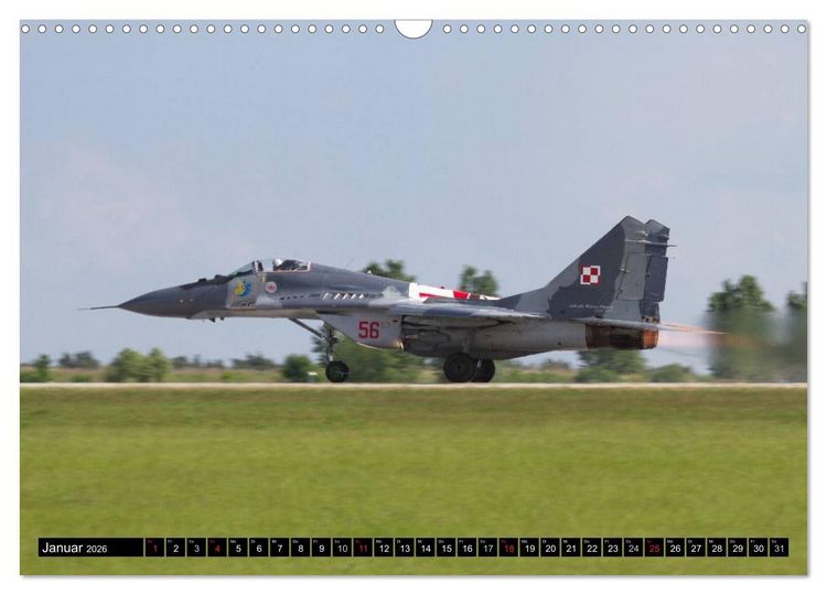 Produktbild: Augenblicke in der Luft: MiG-29 Fulcrum (Wandkalender 2026 DIN A3 quer), CALVENDO Monatskalender