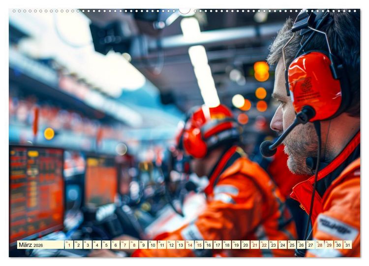 Produktbild: Boxenstopp - eingespieltes Team (Wandkalender 2026 DIN A2 quer), CALVENDO Monatskalender