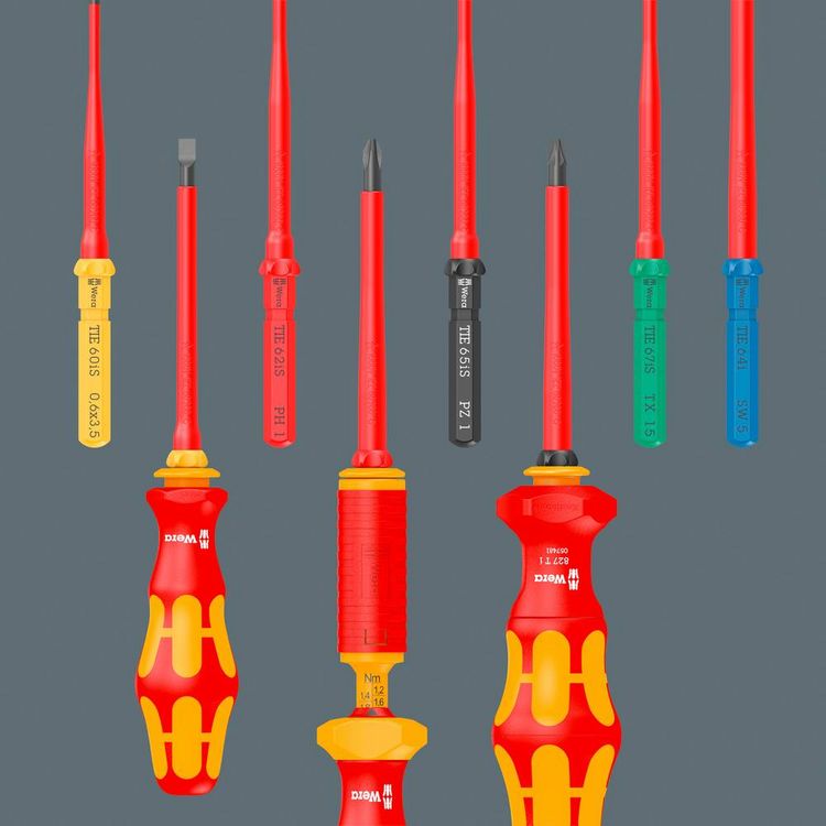 Produktbild: Wera Kraftform Kompakt VDE 60 i 1,2 x 6,5 x 157 mm TIE Elektriker Schlitz Wechselklinge 6.5 mm 157 mm