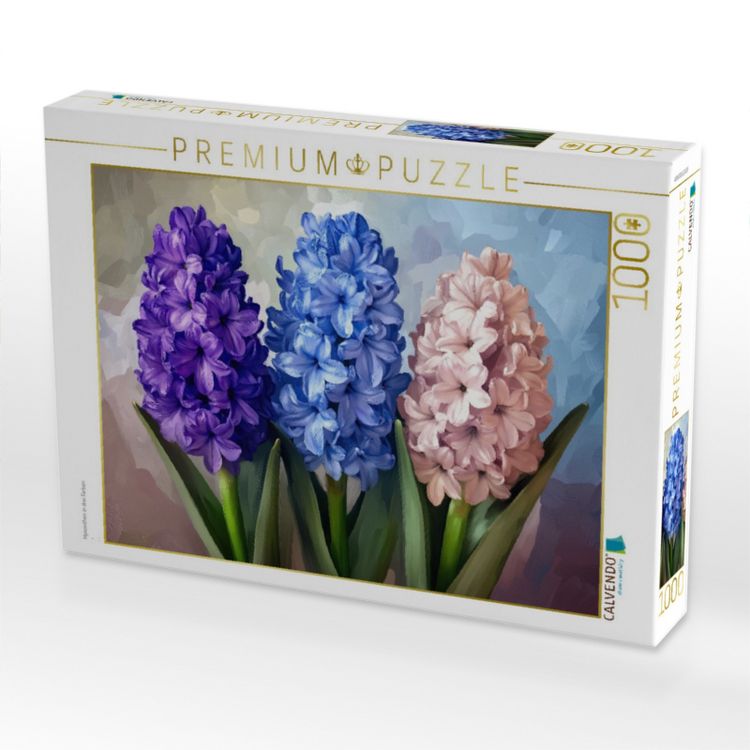 Produktbild: CALVENDO Puzzle Hyazinthen in drei Farben | 1000 Teile Lege-Gr&ouml;&szlig;e 64x48cm Foto-Puzzle f&uuml;r gl&uuml;ckliche Stunden