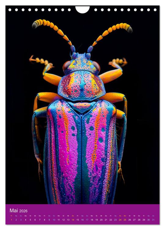 Produktbild: Neon-Evolution - Fluoreszierende Fantasietiere der KI-Welt (Wandkalender 2026 DIN A4 hoch), CALVENDO Monatskalender