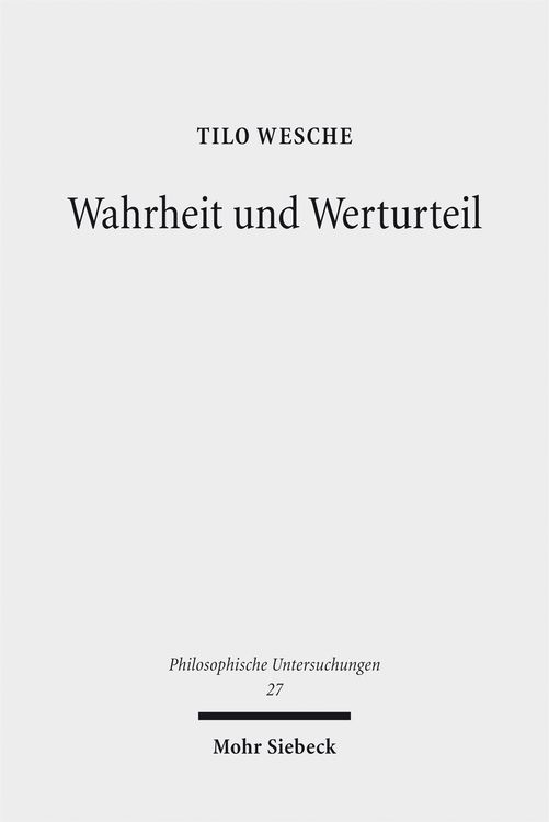 Produktbild: Wahrheit und Werturteil