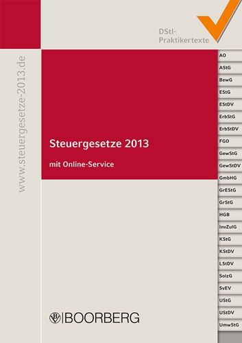 Produktbild: Steuergesetze 2013