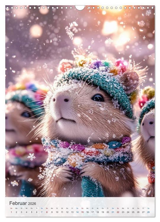 Produktbild: Capybara und Gem&uuml;tlichkeit (Wandkalender 2026 DIN A3 hoch), CALVENDO Monatskalender