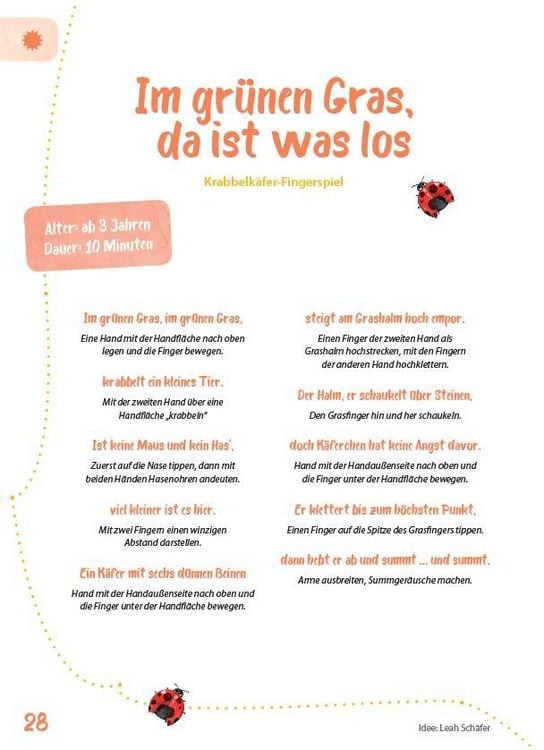 Produktbild: Das Krippen-Jahreszeitenbuch: Fingerspiele