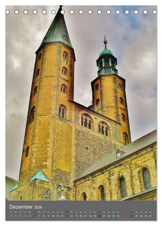 Produktbild: Kirchen und Kl&ouml;ster deutsche Kleinode (Tischkalender 2026 DIN A5 hoch), CALVENDO Monatskalender