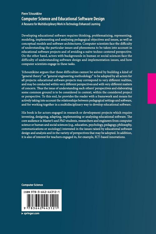 Produktbild: Computer Science and Educational Software Design