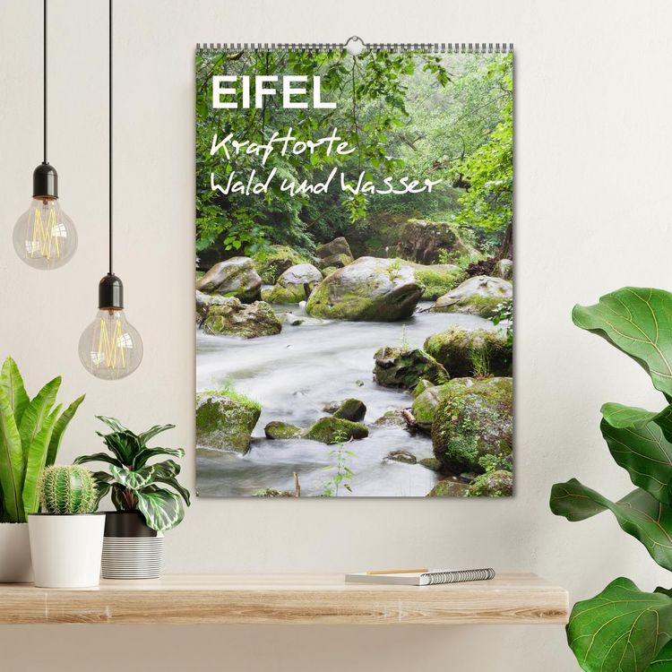 Produktbild: EIFEL - Kraftorte Wald und Wasser (Wandkalender 2026 DIN A2 hoch), CALVENDO Monatskalender