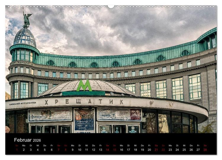 Produktbild: Unterwegs in Kiew (Wandkalender 2026 DIN A2 quer), CALVENDO Monatskalender