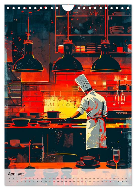 Produktbild: Chef de Cuisine - Mein Traumberuf Koch (Wandkalender 2026 DIN A4 hoch), CALVENDO Monatskalender