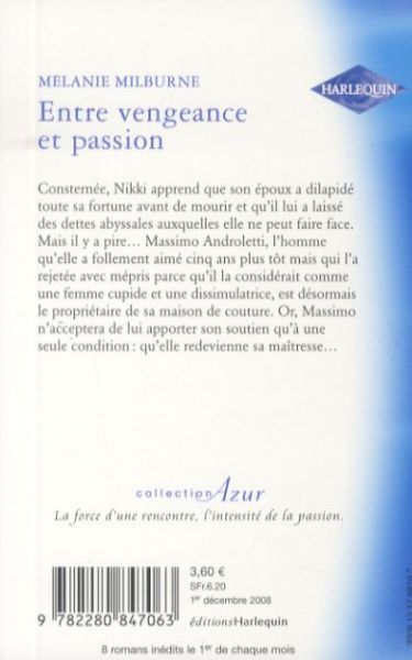 Produktbild: Entre vengeance et passion