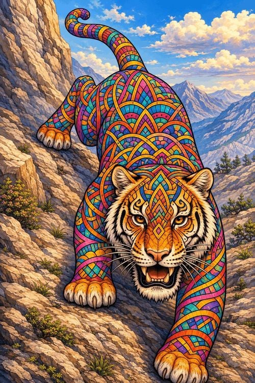 Produktbild: Mandala Tiere Malbuch f&uuml;r Erwachsene mit 50 sch&ouml;nen Ausmalmotiven