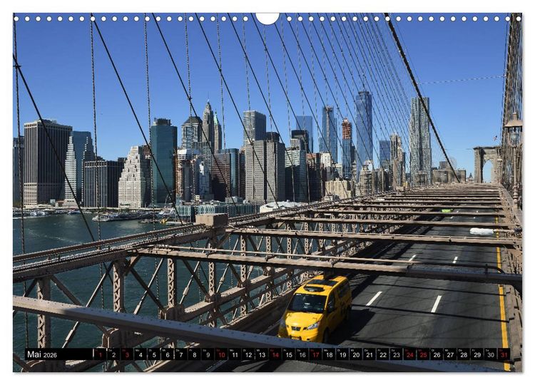 Produktbild: New York City - Zwischen Hudson und East River (Wandkalender 2026 DIN A3 quer), CALVENDO Monatskalender