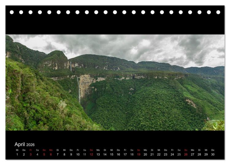 Produktbild: Peru & Bolivien - Land der Inka (Tischkalender 2026 DIN A5 quer), CALVENDO Monatskalender