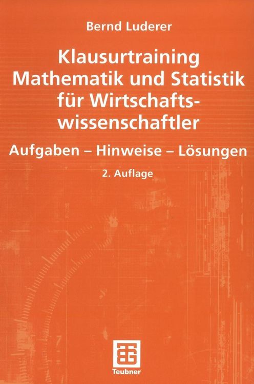 Produktbild: Klausurtraining Mathematik und Statistik f&uuml;r Wirtschaftswissenschaftler