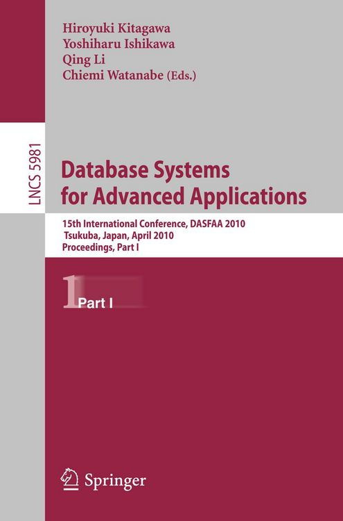 Produktbild: Database Systems for Advanced Applications