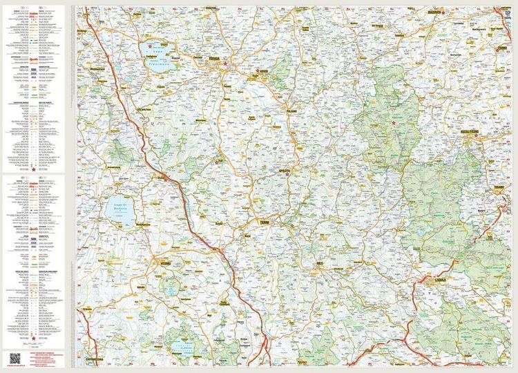 Produktbild: MARCO POLO Reisekarte Italien 08 Umbrien, Marken 1:200.000