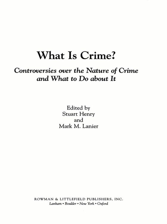 Produktbild: What Is Crime?