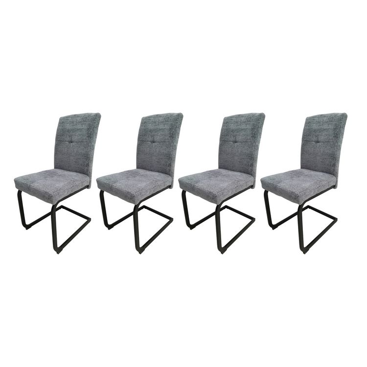 Produktbild: HTI-Living Stuhl Kinsey Grau 4er-Set Stuhl Kinsey Grau 4er-Set