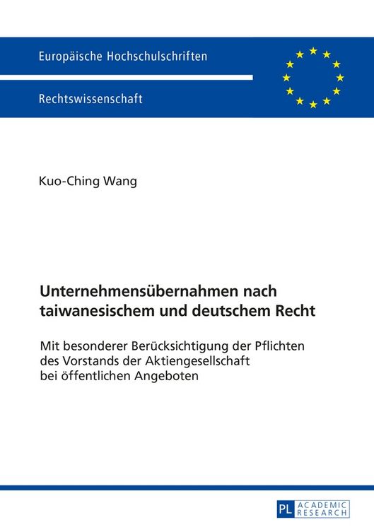 Produktbild: Unternehmens&uuml;bernahmen nach taiwanesischem und deutschem Recht