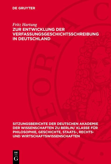 Produktbild: Zur Entwicklung der Verfassungsgeschichtsschreibung in Deutschland