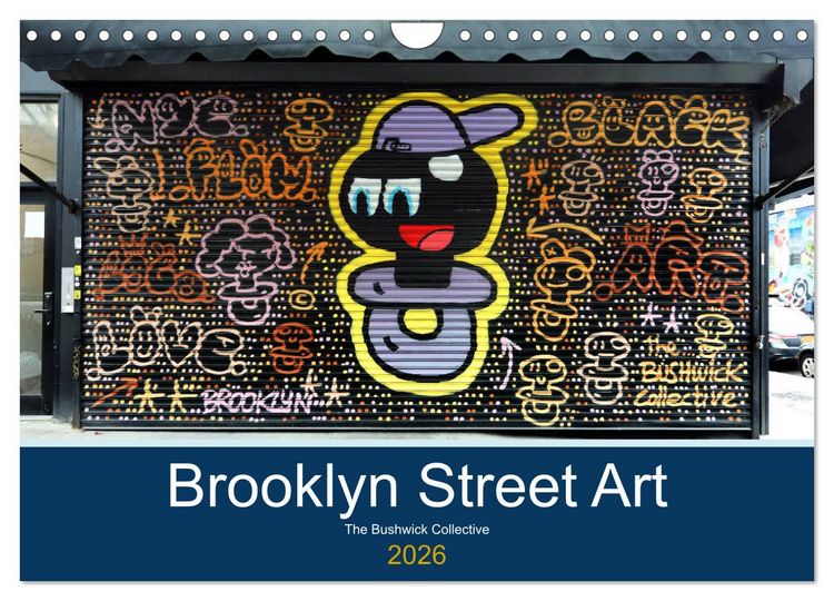 Produktbild: Brooklyn Street Art (Wandkalender 2026 DIN A4 quer), CALVENDO Monatskalender