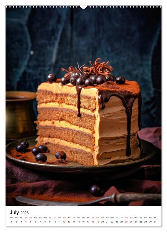 Produktbild: Cake Heaven (Wall Calendar 2026 DIN A2 portrait), CALVENDO 12 Month Wall Calendar