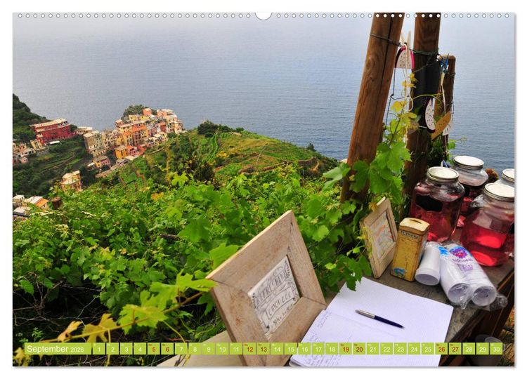 Produktbild: Cinque Terre - die bunten D&ouml;rfer Liguriens (hochwertiger Premium Wandkalender 2026 DIN A2 quer), Kunstdruck in Hochglanz