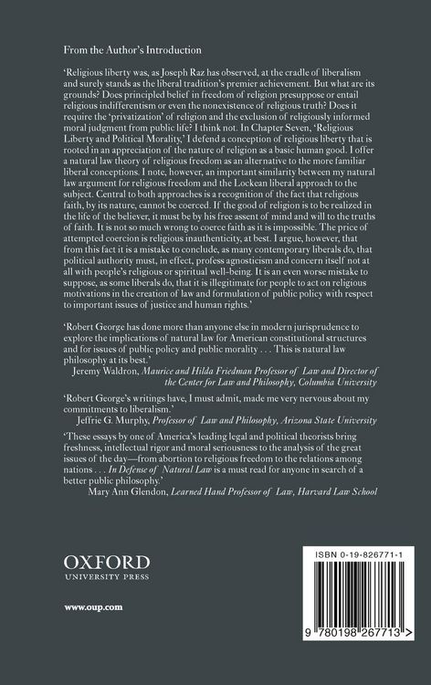 Produktbild: In Defense of Natural Law