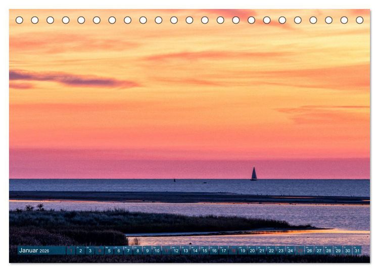 Produktbild: Dar&szlig;-Zingst Naturimpressionen (Tischkalender 2026 DIN A5 quer), CALVENDO Monatskalender