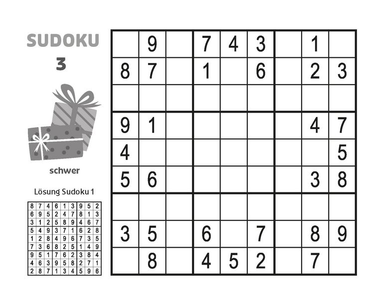 Produktbild: Pocket-Buch Weihnachtsausgabe Sudoku