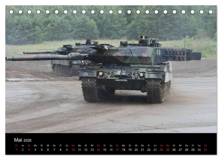 Produktbild: Panzerstahl auf der Heide &ndash; Das Heer legt wieder los (Tischkalender 2026 DIN A5 quer), CALVENDO Monatskalender