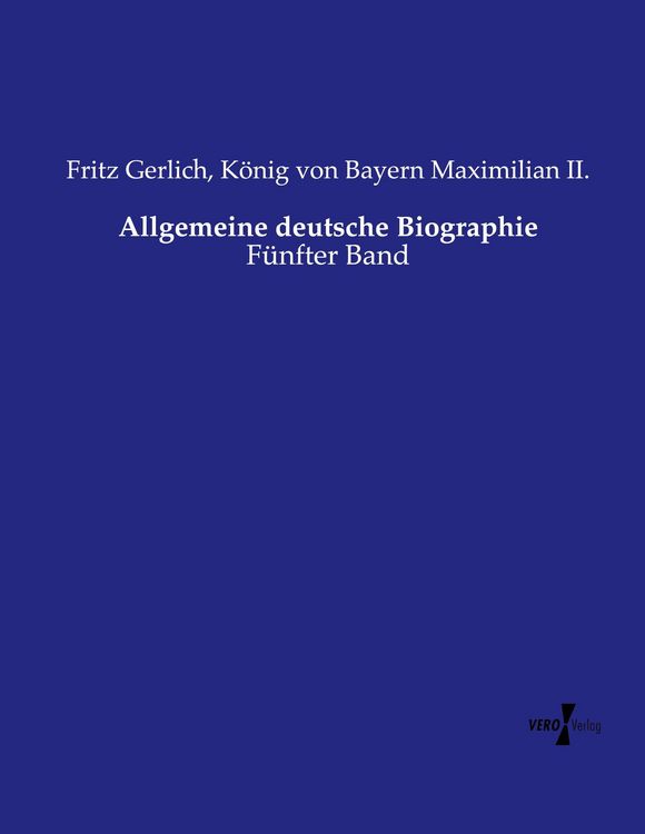 Produktbild: Allgemeine deutsche Biographie