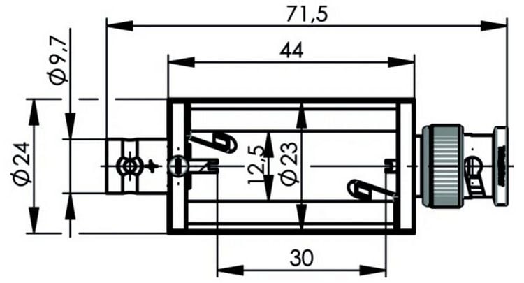 Produktbild: Teleg&auml;rtner 100027893 100027893 BNC-Leergeh&auml;use - 1St.