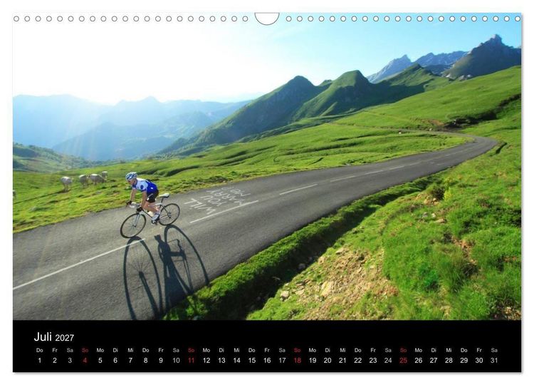 Produktbild: Pyren&auml;enp&auml;sse mit dem Rennrad 2027 (Wandkalender 2027 DIN A3 quer), CALVENDO Monatskalender