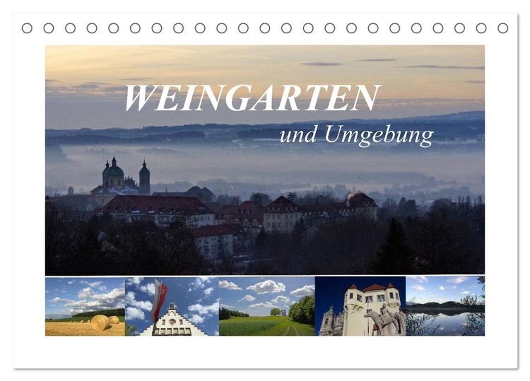 Produktbild: Weingarten und Umgebung 2026 (Tischkalender 2026 DIN A5 quer), CALVENDO Monatskalender