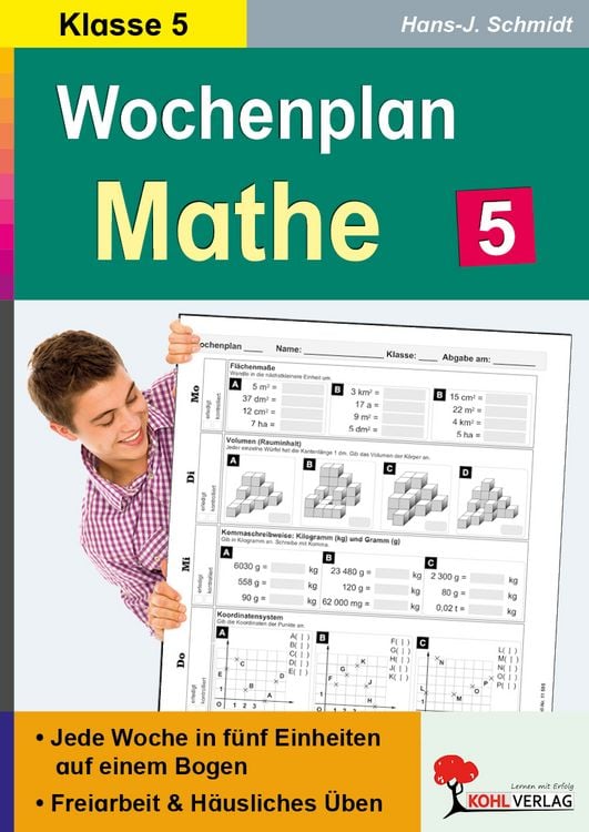 Produktbild: Wochenplan Mathe / Klasse 5