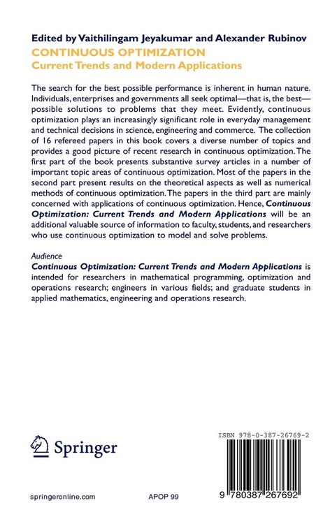 Produktbild: Continuous Optimization