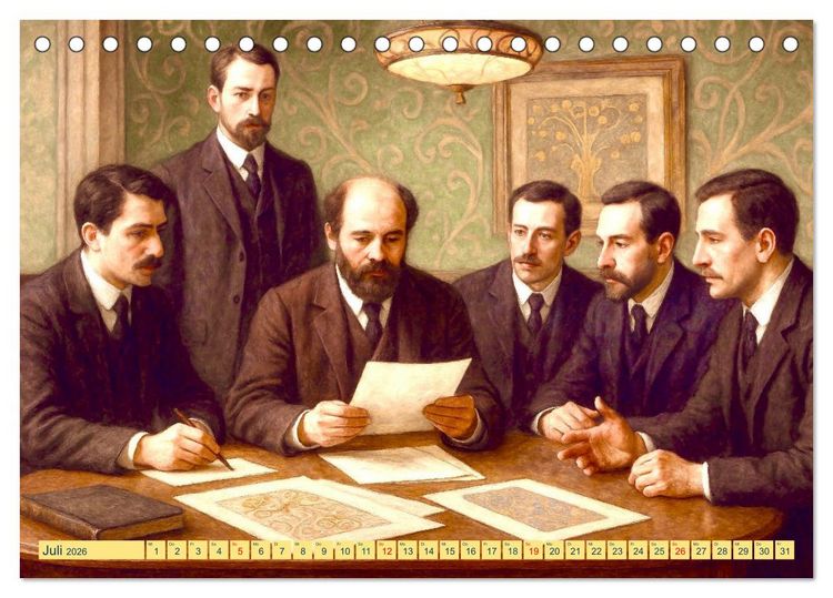 Produktbild: Gustav Klimt. Sein Leben, seine Kunstwerke (Tischkalender 2026 DIN A5 quer), CALVENDO Monatskalender