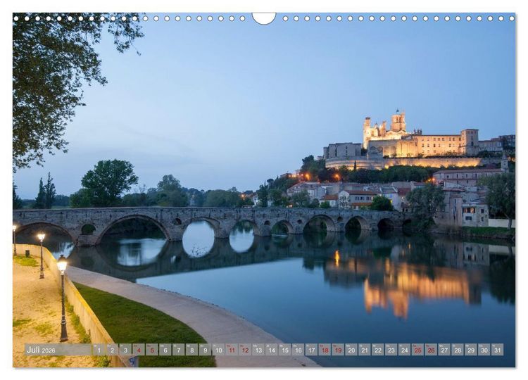 Produktbild: Hausbooturlaub Frankreich - Canal du Midi (Wandkalender 2026 DIN A3 quer), CALVENDO Monatskalender