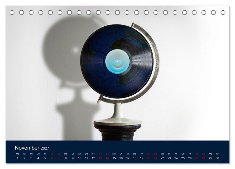 Produktbild: Vinyl im Fokus (Tischkalender 2027 DIN A5 quer), CALVENDO Monatskalender