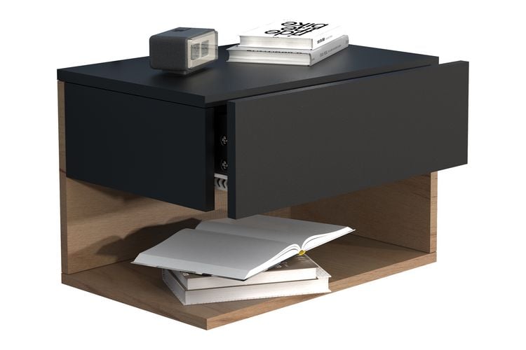Produktbild: Wandschublade Wand H&auml;nge Nachttisch Usal XL 45cm